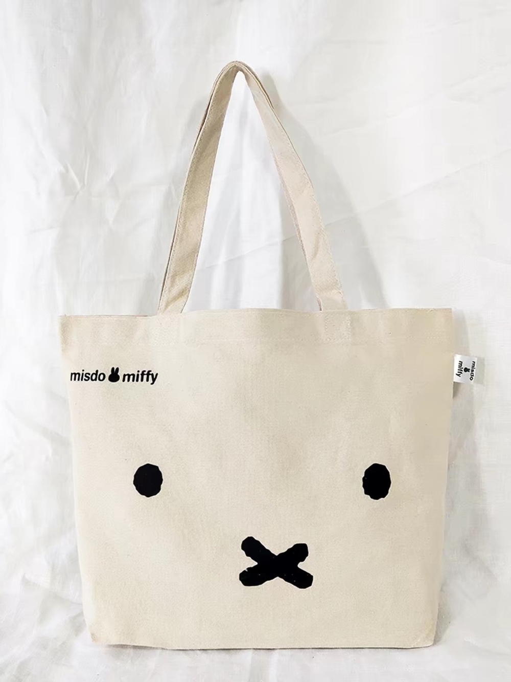 Cream Cotton Tote Bag Misoda X Most
